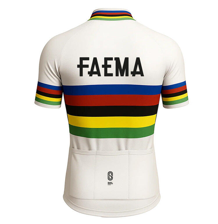 Retro-Radsport-Trikot Faema - Regenbogen  Gruppo Sportivo - L 2/5