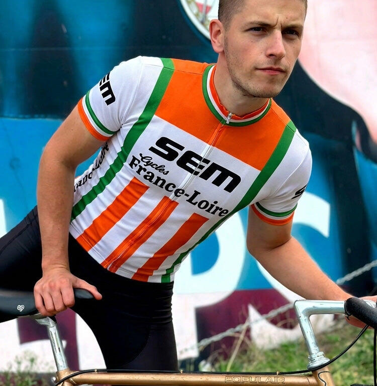 Retro-Radsport-Trikot Sem - Rot/Weiß/Grün Gruppo Sportivo - XXL 3/5