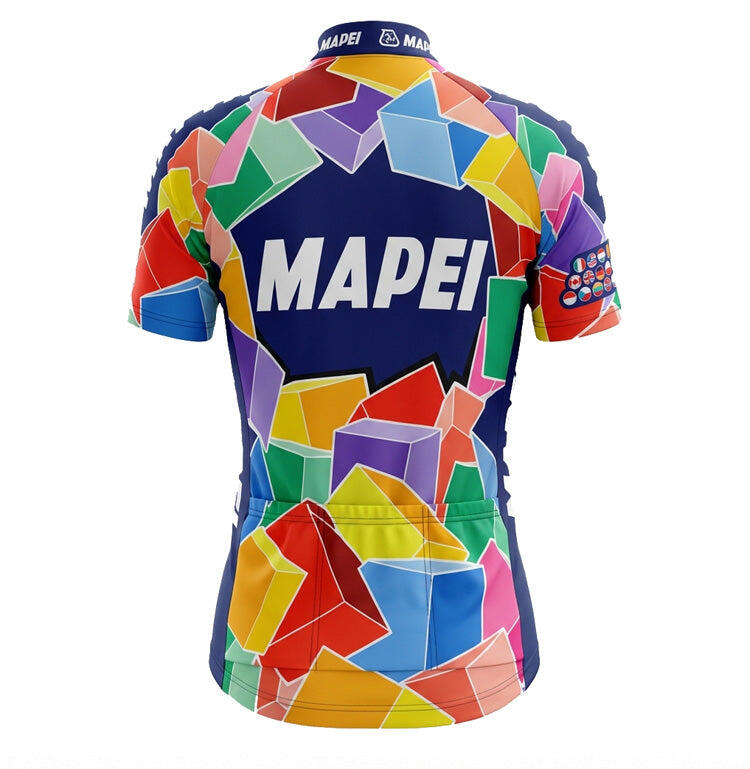 Retro-Radsport-Trikot für Damen Mapei - Mehrfarbig Gruppo Sportivo - L 2/5