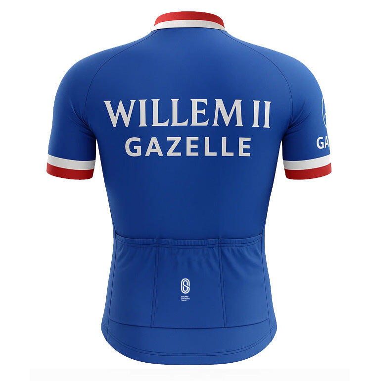 Retro-Radsport-Trikot Willem II-Gazelle - Blau  Gruppo Sportivo - S 2/5