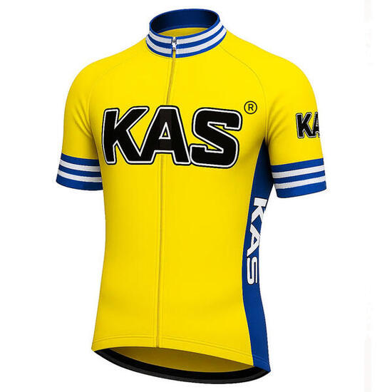 Maillot de cyclisme rétro Kas Kaskol - Jaune Gruppo Sportivo - L
