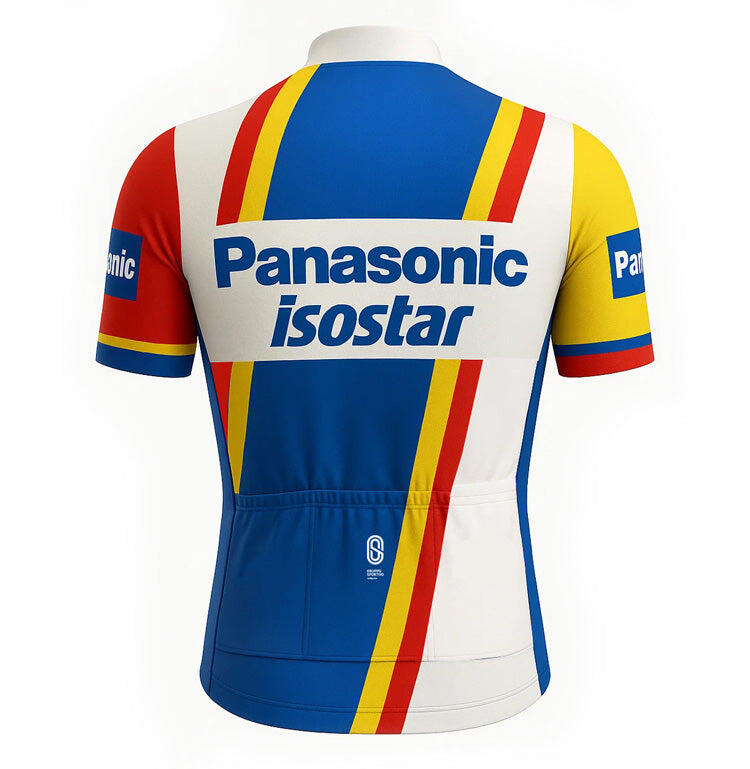 Retro-Radsport-Trikot Panasonic - Isostar 1987-1989 -  Gruppo Sportivo - XL 2/5