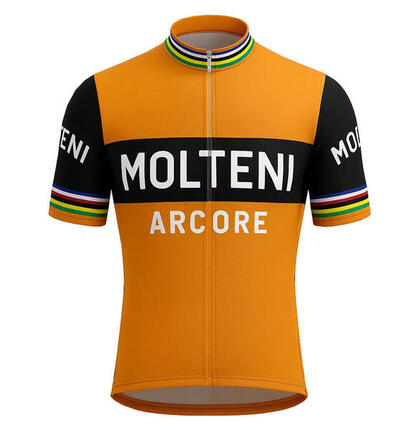 Maillot de cyclisme rétro Molteni Orange - Gruppo Sportivo - 4XL