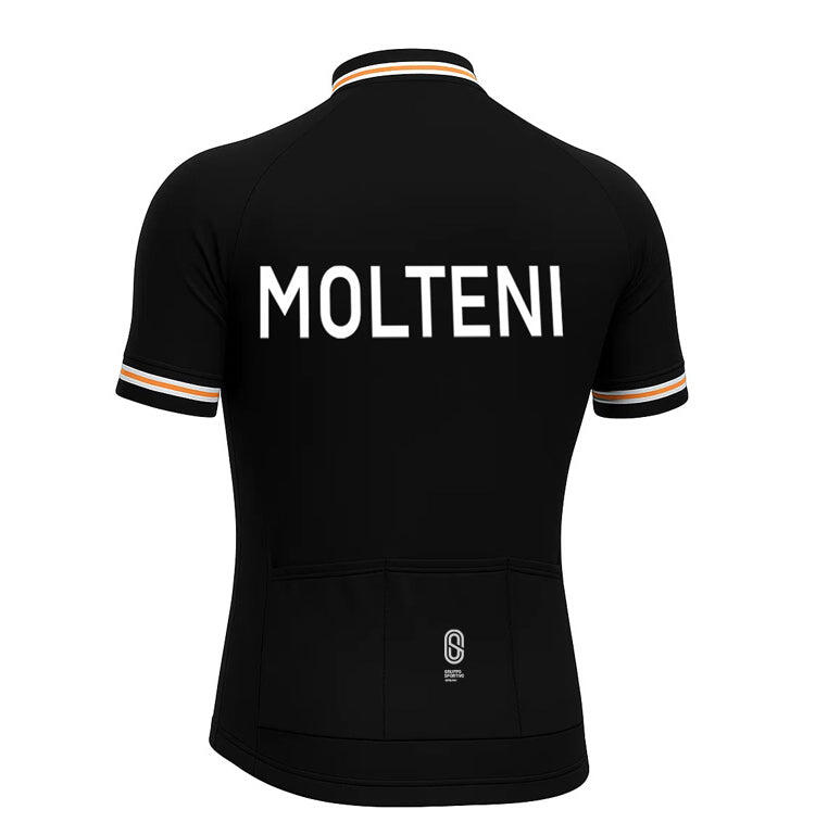 Retro-Radsport-Trikot Molteni Schwarz - Gruppo Sportivo - L 2/4