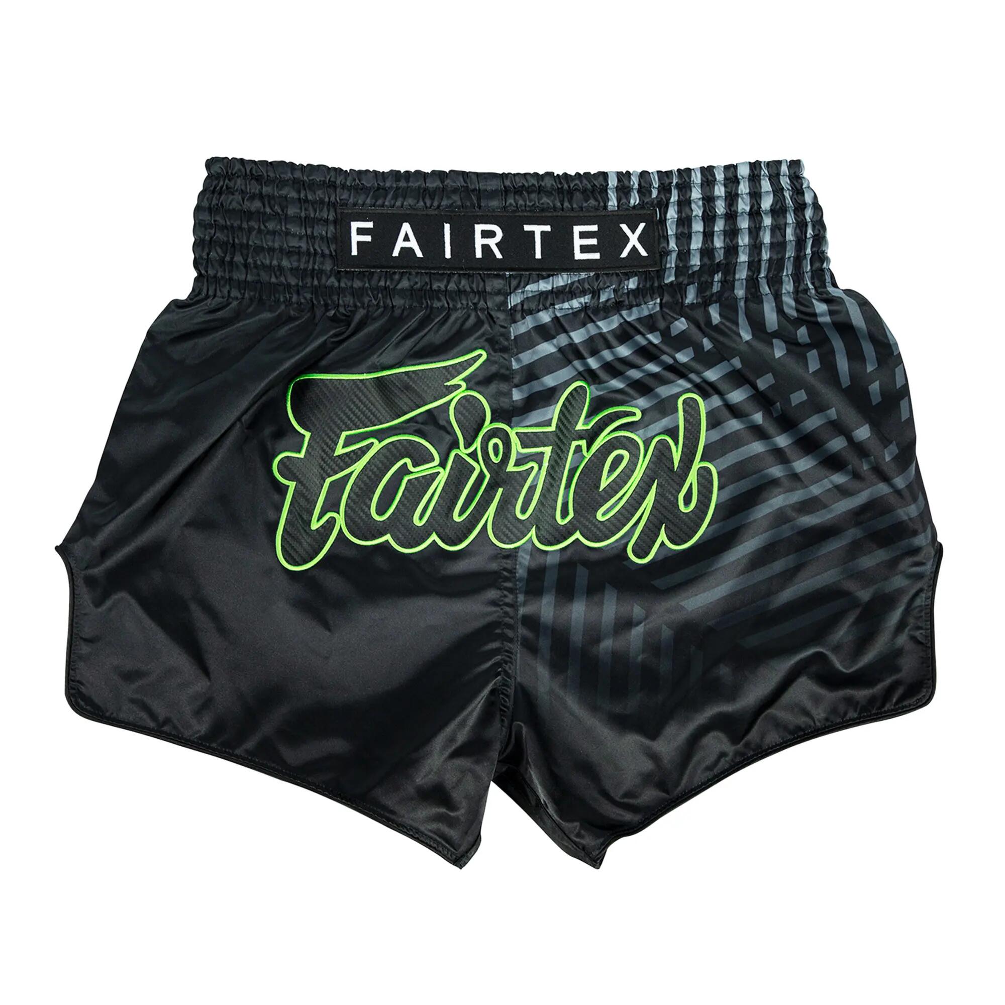 Calção Fairtex Muay Thai Racer BS1924 Preto/Verde M 3/3