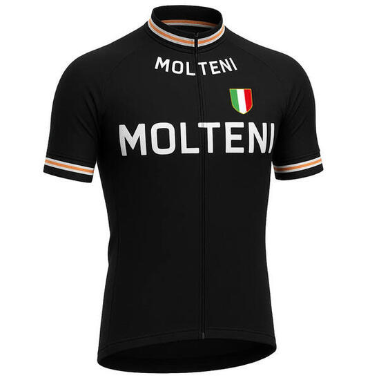 Maillot de cyclisme rétro Molteni Noir - Gruppo Sportivo - S