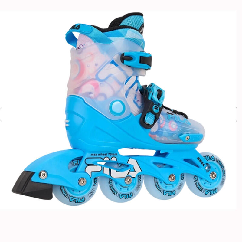 Pattini inline bambino FILA S-One regolabili ABEC 5 light blue ,32-36 2/3