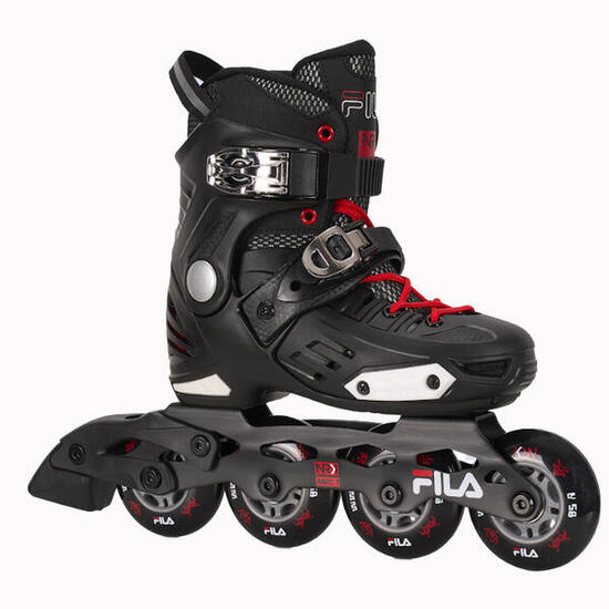 Pattini inline FILA NRK junior regolabili ABEC 7 nero/rosso28-32