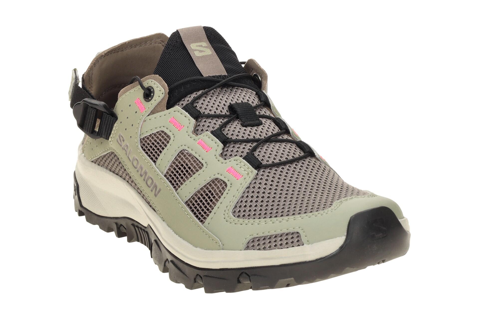 Salomon Techamphibian 5 Schuhe grau grün Damen 491106 3/7