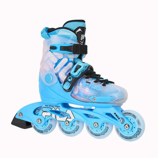 Pattini inline bambino FILA S-One regolabili ABEC 5 light blue 32-36