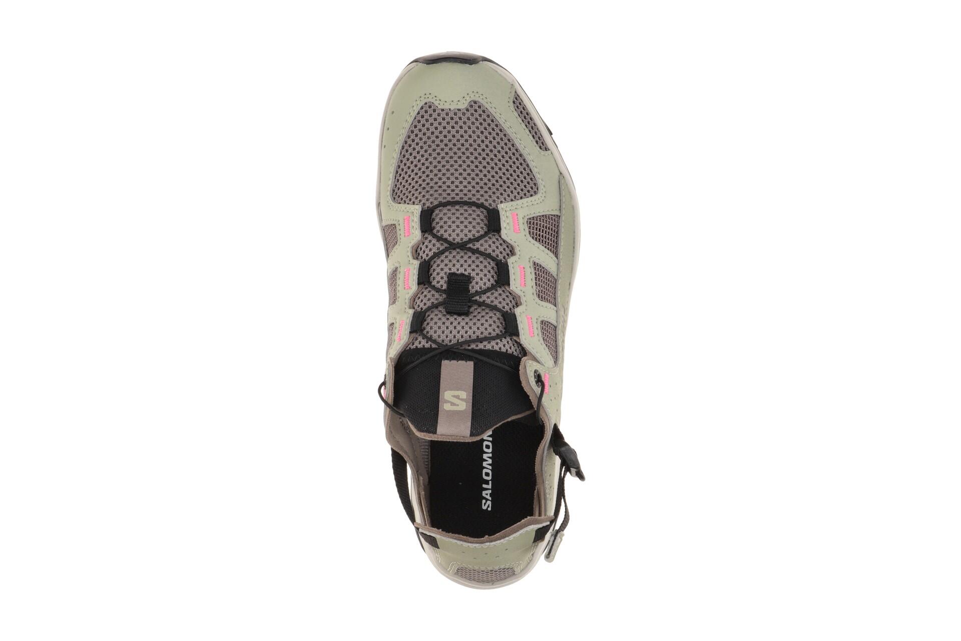 Salomon Techamphibian 5 Schuhe grau grün Damen 491106 6/7