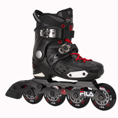 Pattini inline FILA NRK junior regolabili ABEC 7 nero/rosso28-32