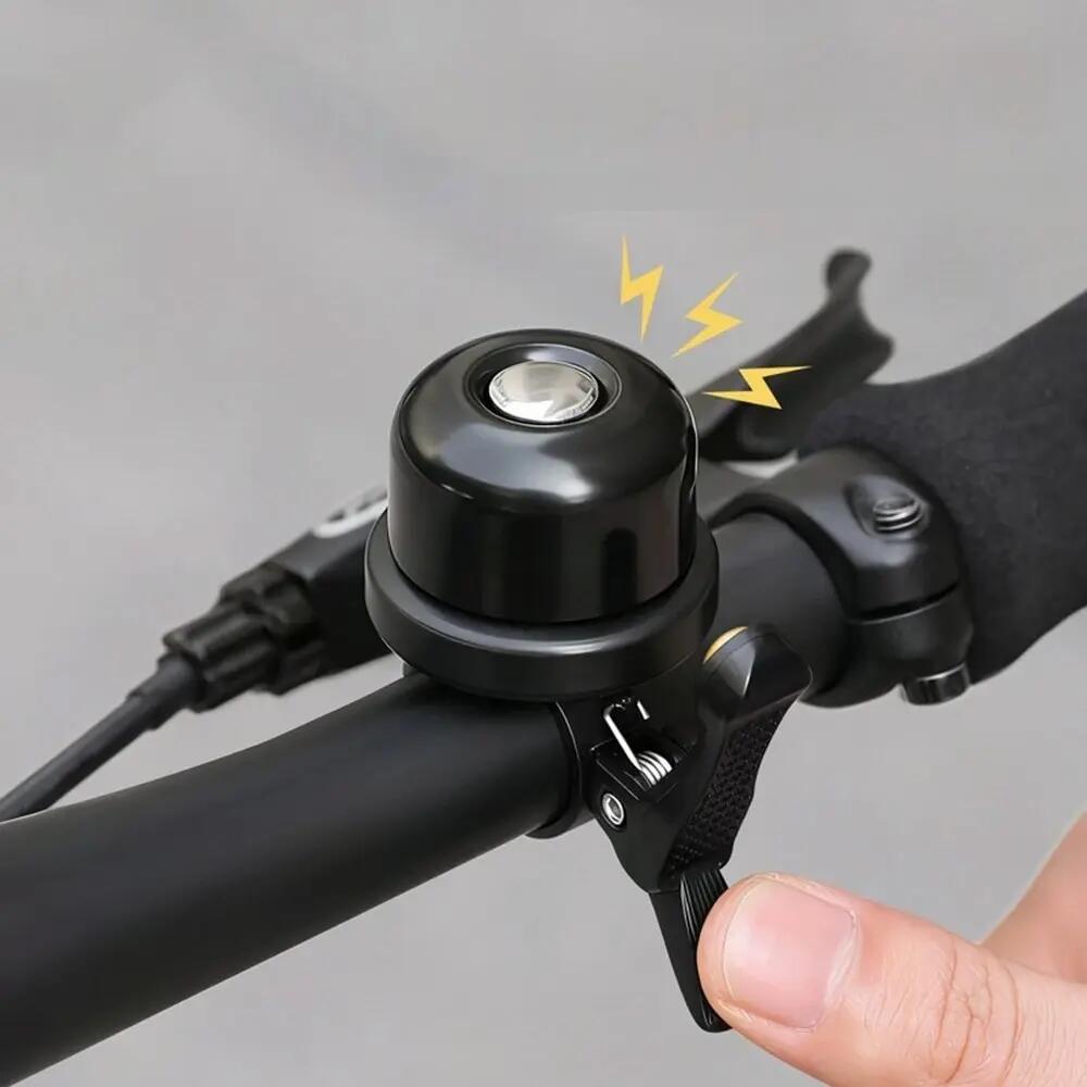 Timbre de bicicleta de cobre con soporte AirTag WEST BIKING 3/3