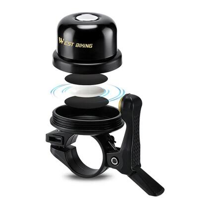 Sonnette vélo cuivre support AirTag WEST BIKING