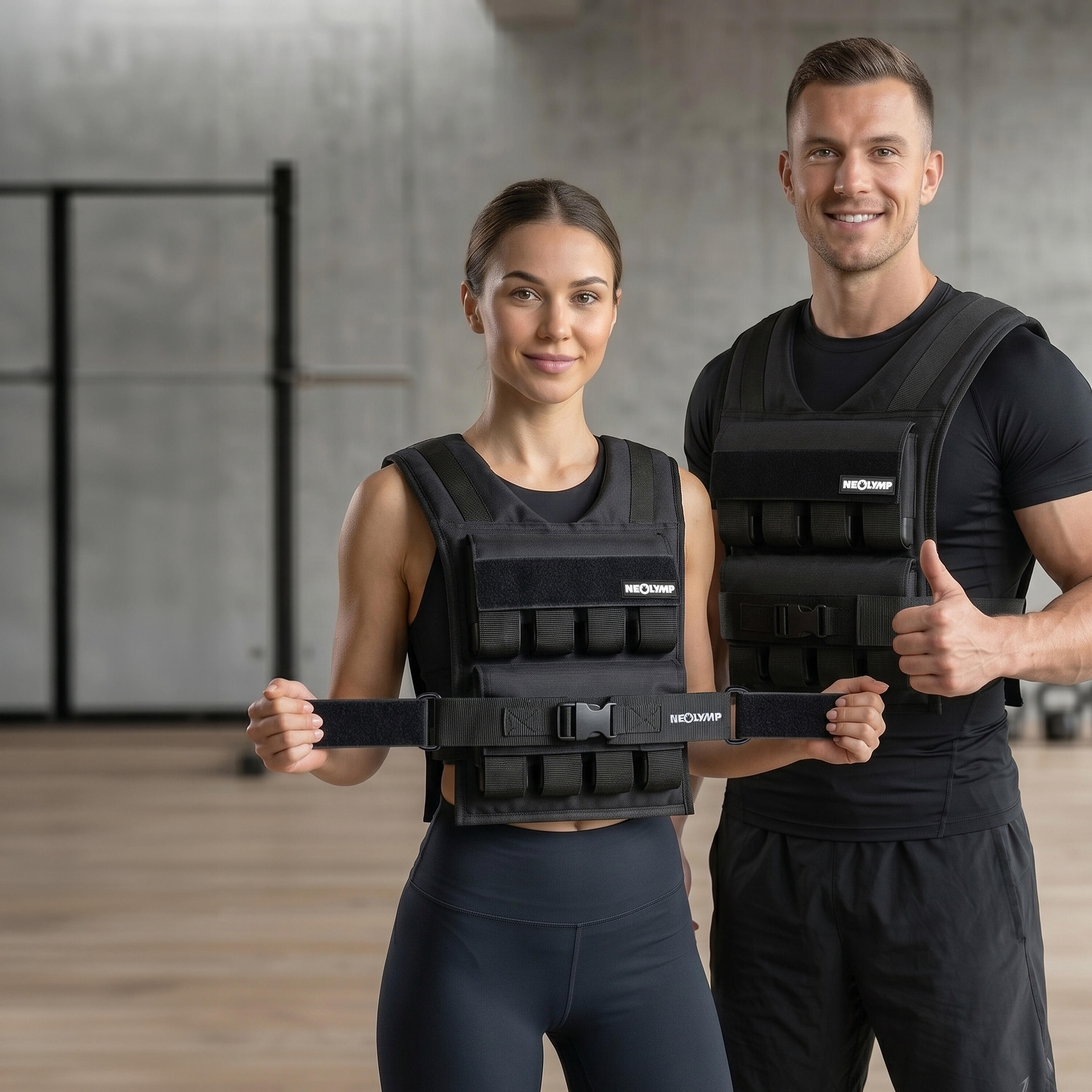 Gewichtsweste mit 16 Metallblöcken für Calisthenics und Krafttraining bis 20 kg 2/7