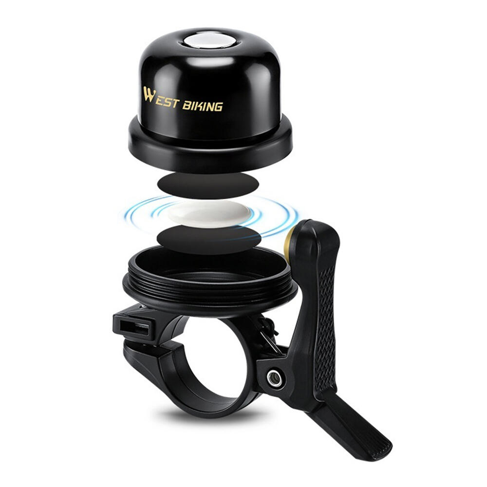 Aluminum bicycle bell with AirTag mount WEST BIKING