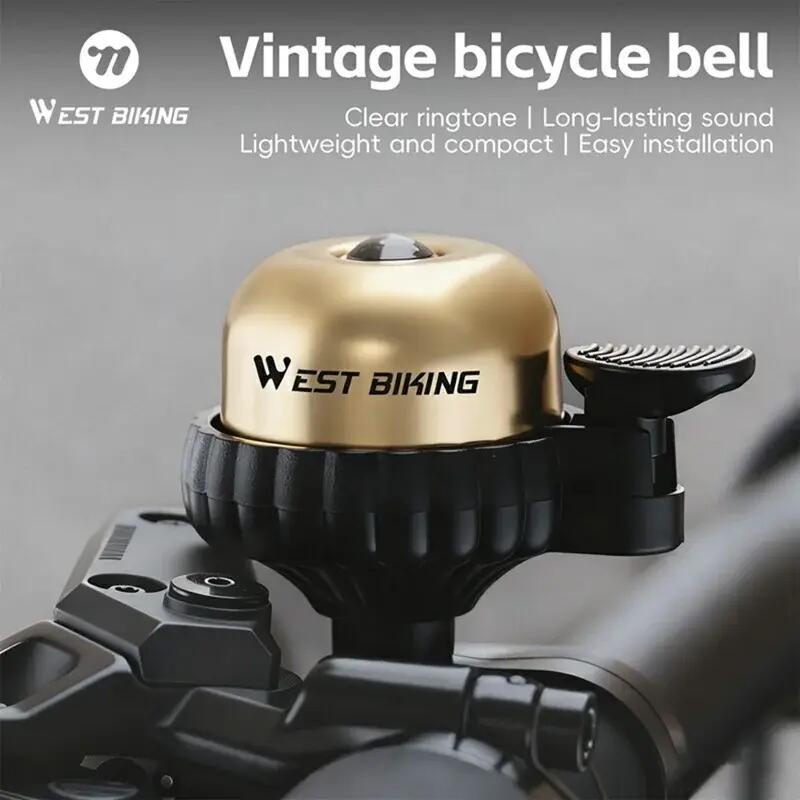 Timbre de cobre vintage impermeable para bici 2/4