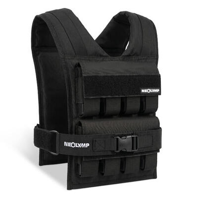 Gilet con pesi 16 blocchi metallici per calisthenics e fitness fino a 20 kg.