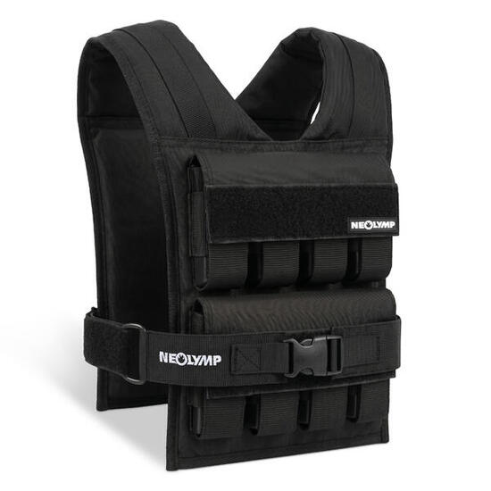 Gilet con pesi 16 blocchi metallici per calisthenics e fitness fino a 20 kg.