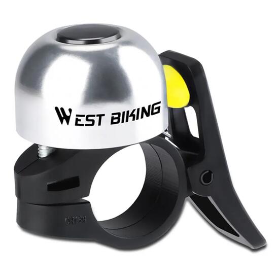 Sonnette vélo pouce aluminium son clair WEST BIKING