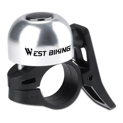 Sonnette vélo pouce aluminium son clair WEST BIKING