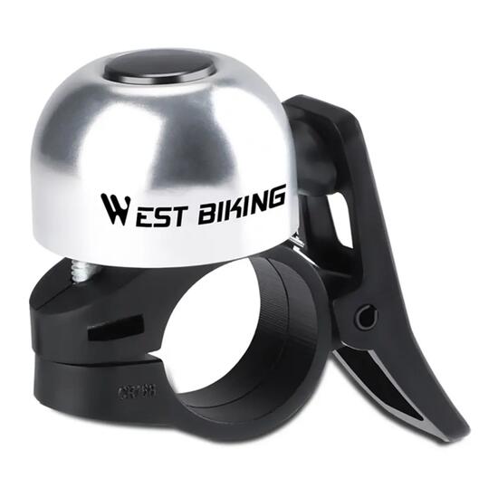 Sonnette vélo pouce aluminium son clair WEST BIKING