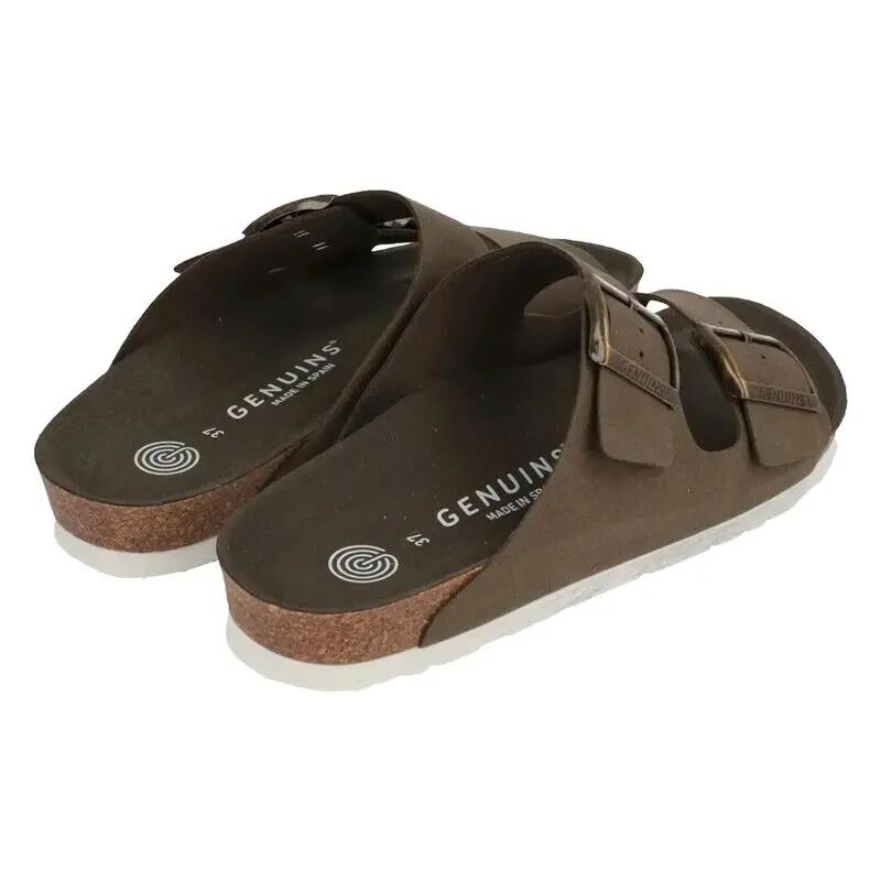 Sandalias Verdes Genuins Hawaii Vegan Kaki Hombre Atemporales y Sostenibles 3/4