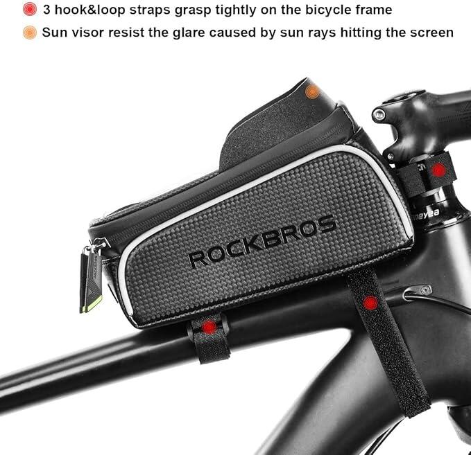 ROCKBROS Wasserdicht Rahmentasche für Fahrrad 2/4