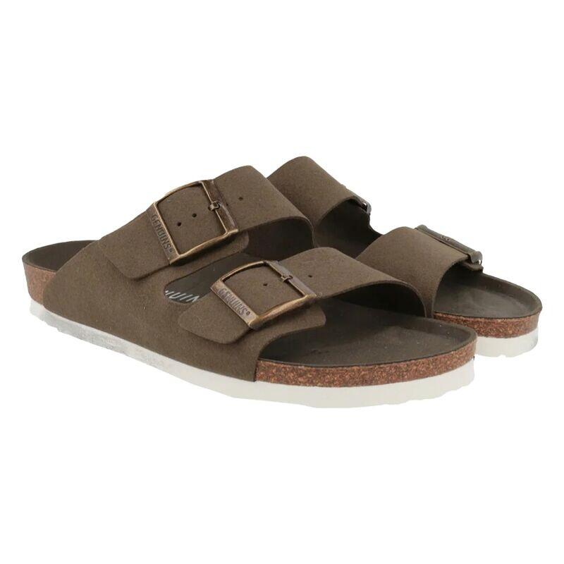 Sandalias Verdes Genuins Hawaii Vegan Kaki Hombre Atemporales y Sostenibles 2/4