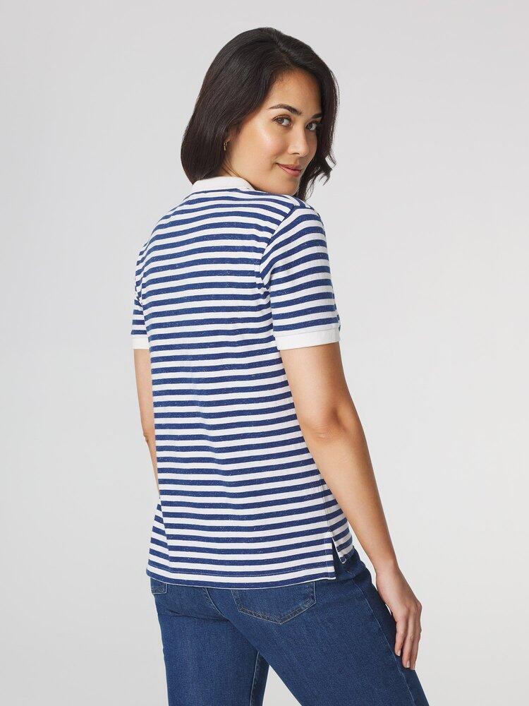 Polo Donna TBS ADIOLPOL Blu/Bianco 3/5