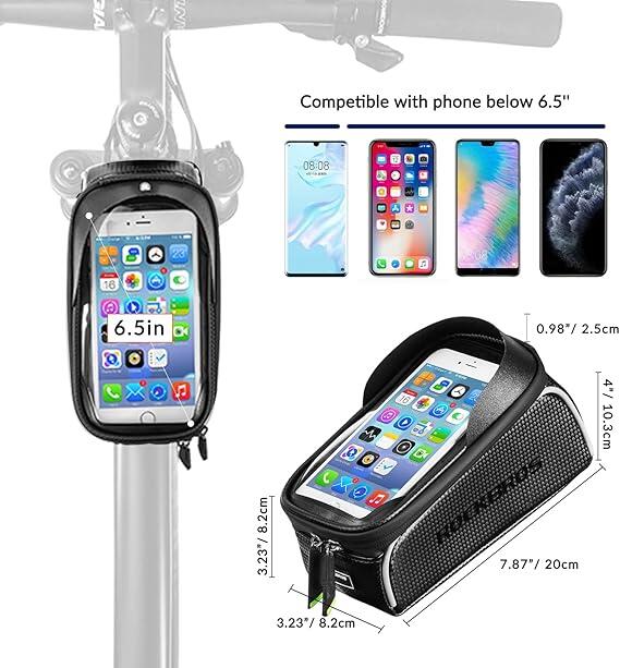 ROCKBROS Wasserdicht Rahmentasche für Fahrrad 4/4