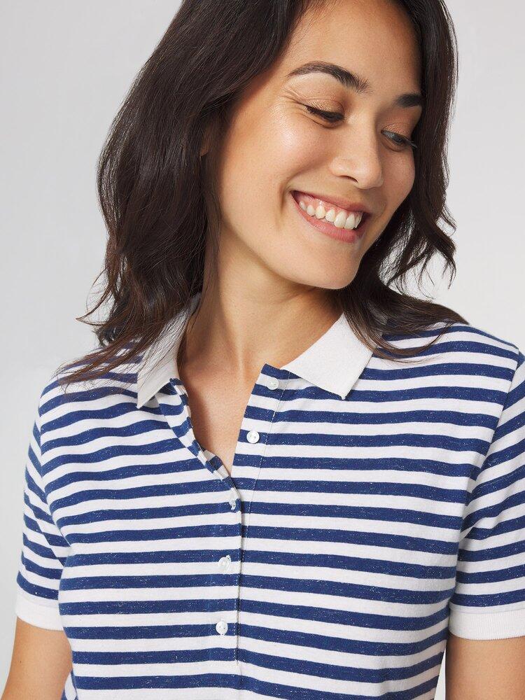 Polo Donna TBS ADIOLPOL Blu/Bianco 4/5