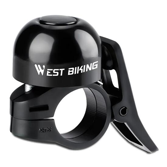 Sonnette vélo pouce aluminium son clair WEST BIKING
