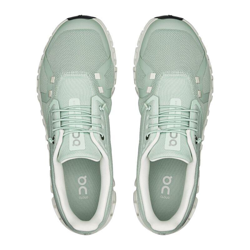 Zapatillas Verdes On Running Cloud 6 Men Mineral Ice Cómodas y Ligeras 4/5