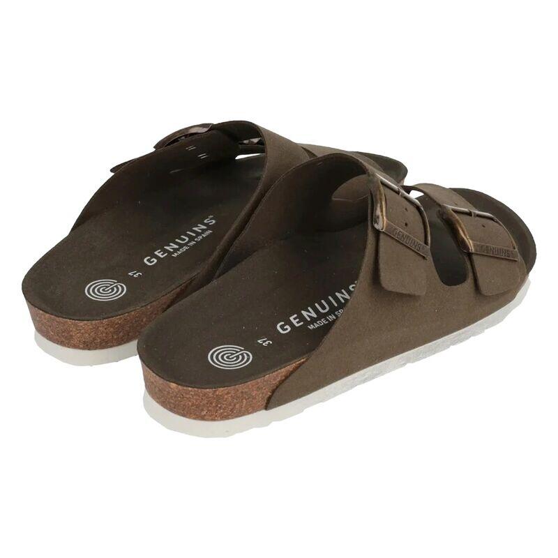Sandalias Verdes Genuins Hawaii Vegan Kaki Hombre Atemporales y Sostenibles 3/4