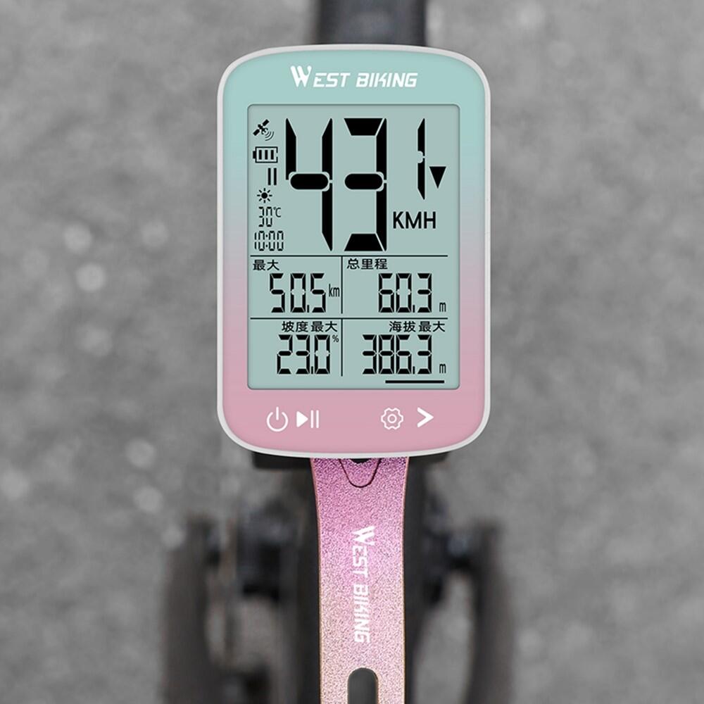 GPS compteur de vitesse sans fil pour vélo WEST BIKING