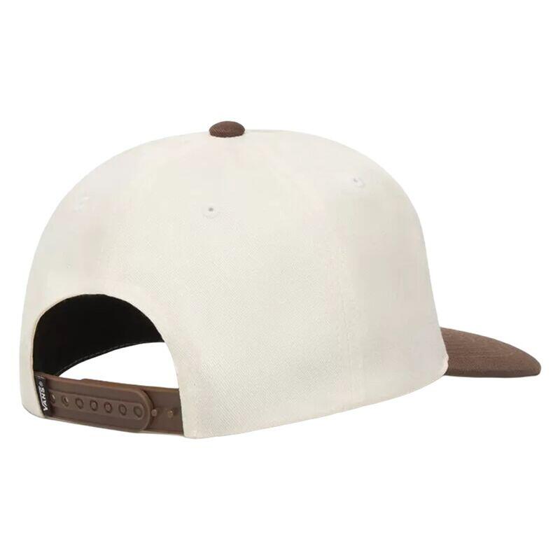 Gorra Beige y Marrón Vans Drop V Logo Snapback Cocoa con Cierre Ajustable 2/4