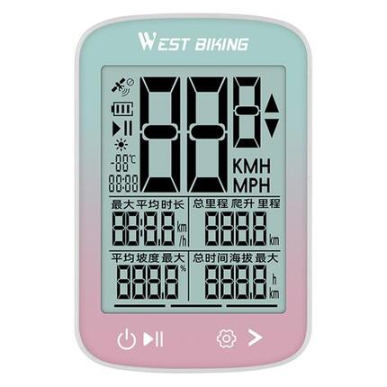 GPS compteur de vitesse sans fil pour vélo WEST BIKING