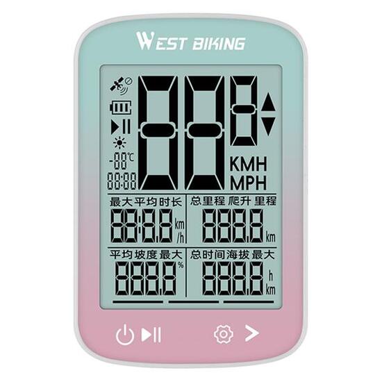 GPS compteur de vitesse sans fil pour vélo WEST BIKING