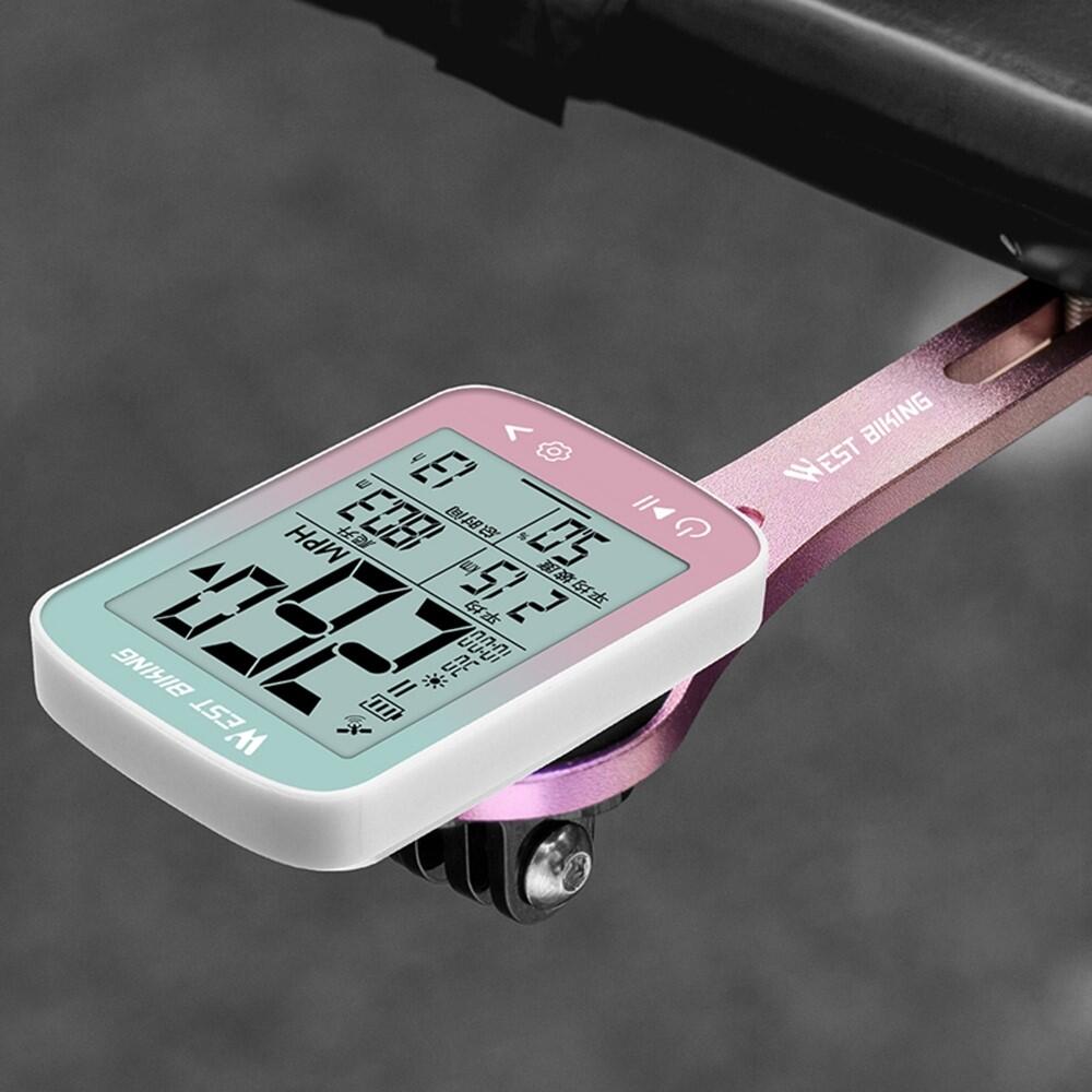 GPS-Funk-Tachometer für Fahrräder WEST BIKING 4/7