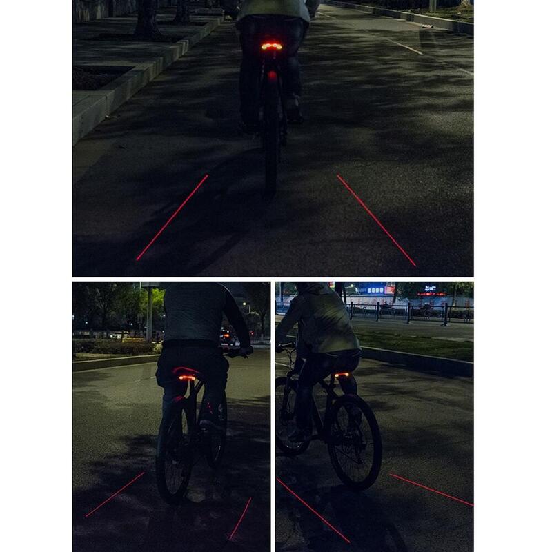 Lumină spate pentru bicicletă cu laser și telecomandă ROCKBROS