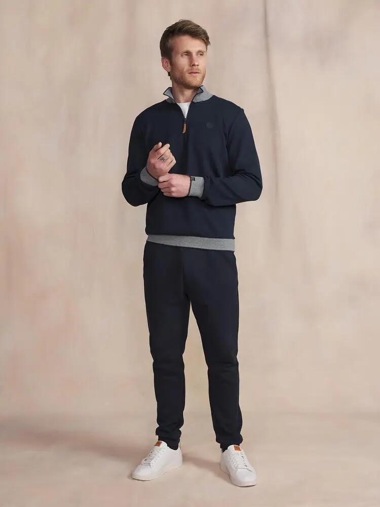 Felpa Uomo TBS LOANN Blu Marine 3/5