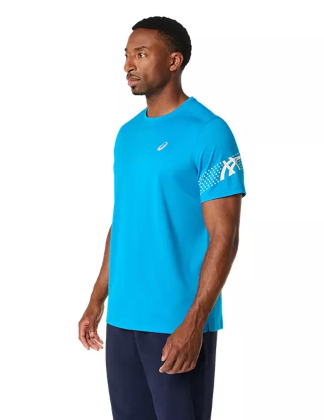 Herren T-Shirt Asics Icon Blau 3/5