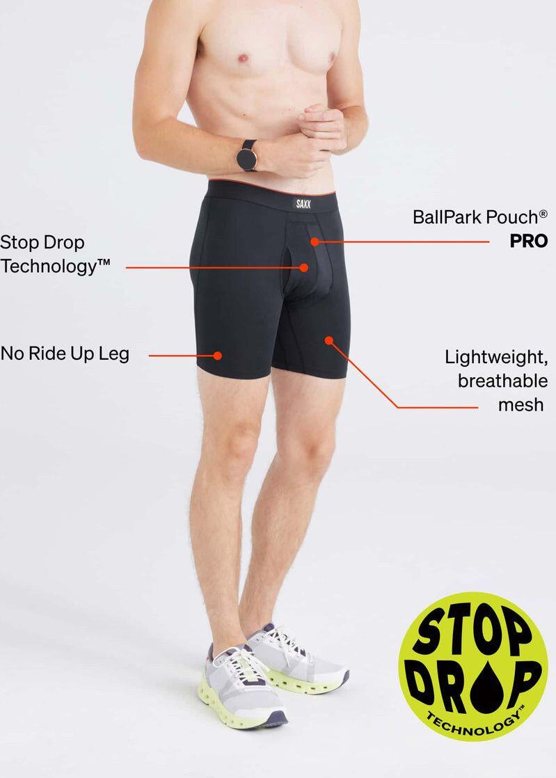 Boxer Largo Saxx Multi-Sport Mesh Gris Hombre 4/5