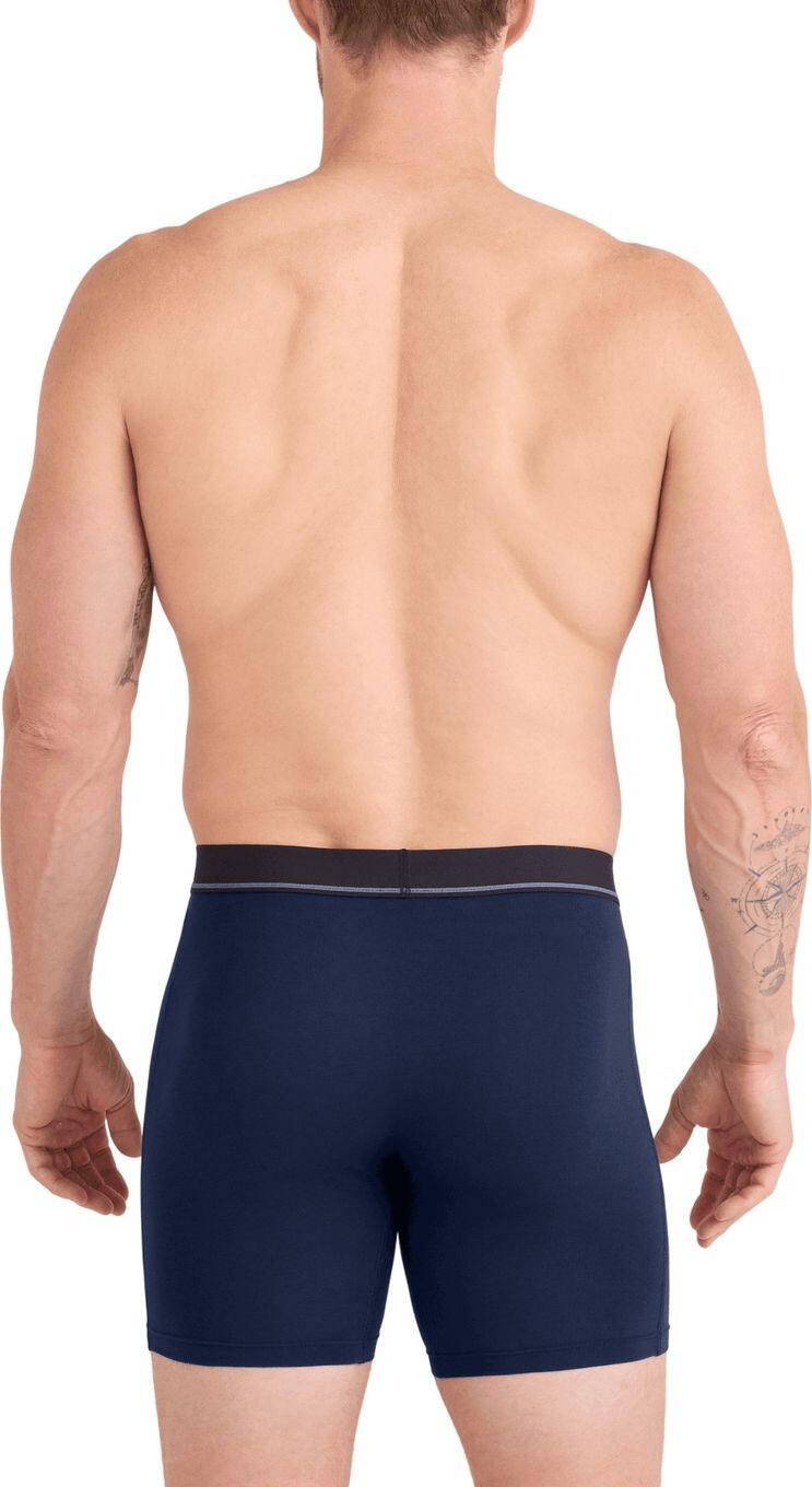 Boxer Saxx Essential Cotton Brief Azul Hombre 3/4