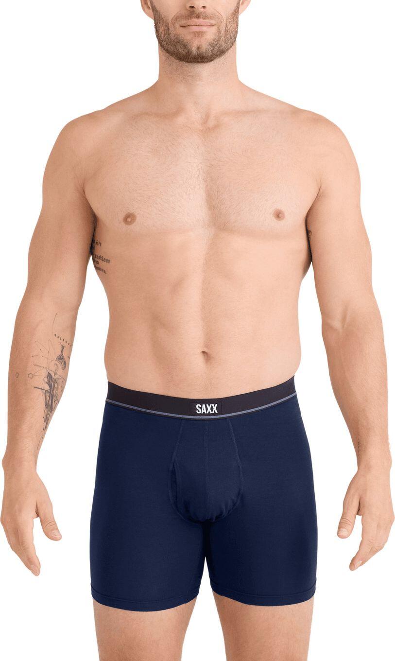 Boxer Saxx Essential Cotton Brief Azul Hombre 2/4