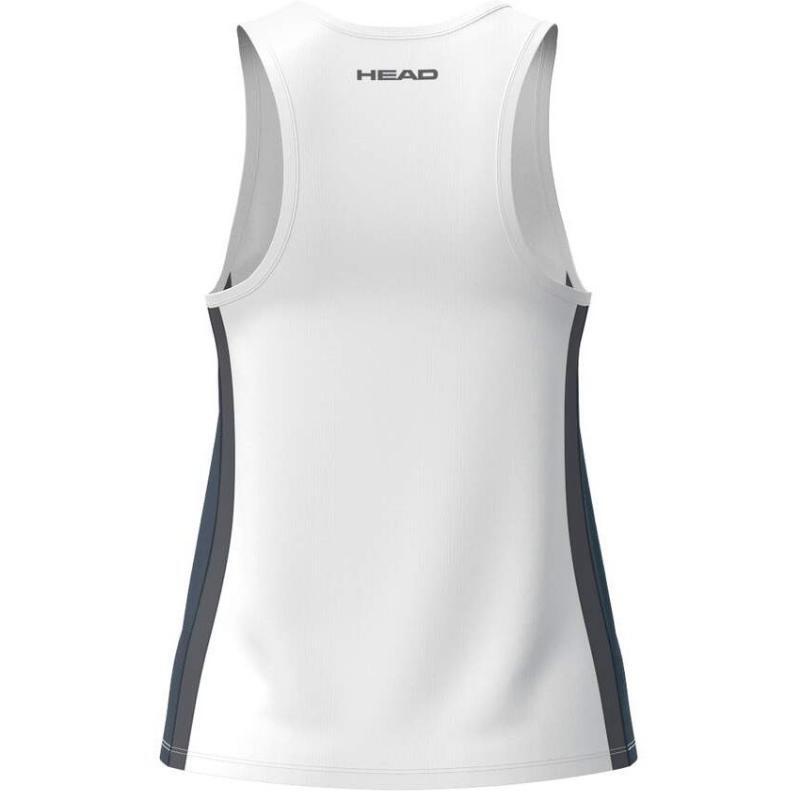 Camiseta Feminina Head Club 25 Tech Azul-Marinho Branco 3/7