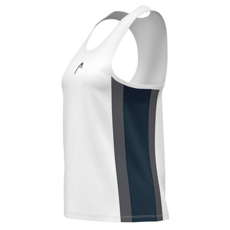 Camiseta Feminina Head Club 25 Tech Azul-Marinho Branco 2/7