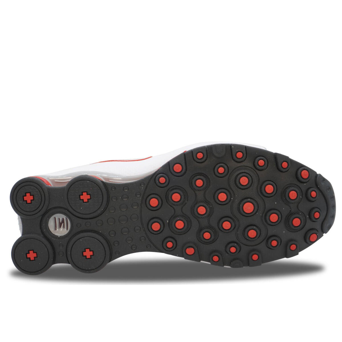 Nike Shox NZ White Sport Red 3/4
