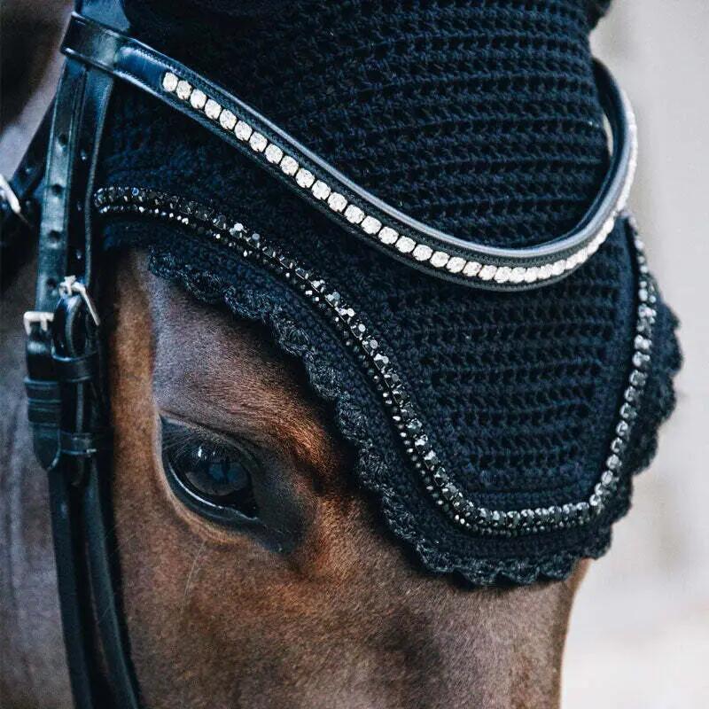 Bonnet anti-mouche Wellington stone & pearl soundless noir 2/7